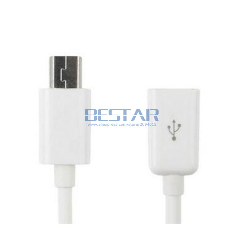 10CM Black & White USB 2.0 Mini USB B 5-Pin male to Micro USB 2.0 female data charge Adapter cable Micro-usb Mini-usb 5pin 0.1M