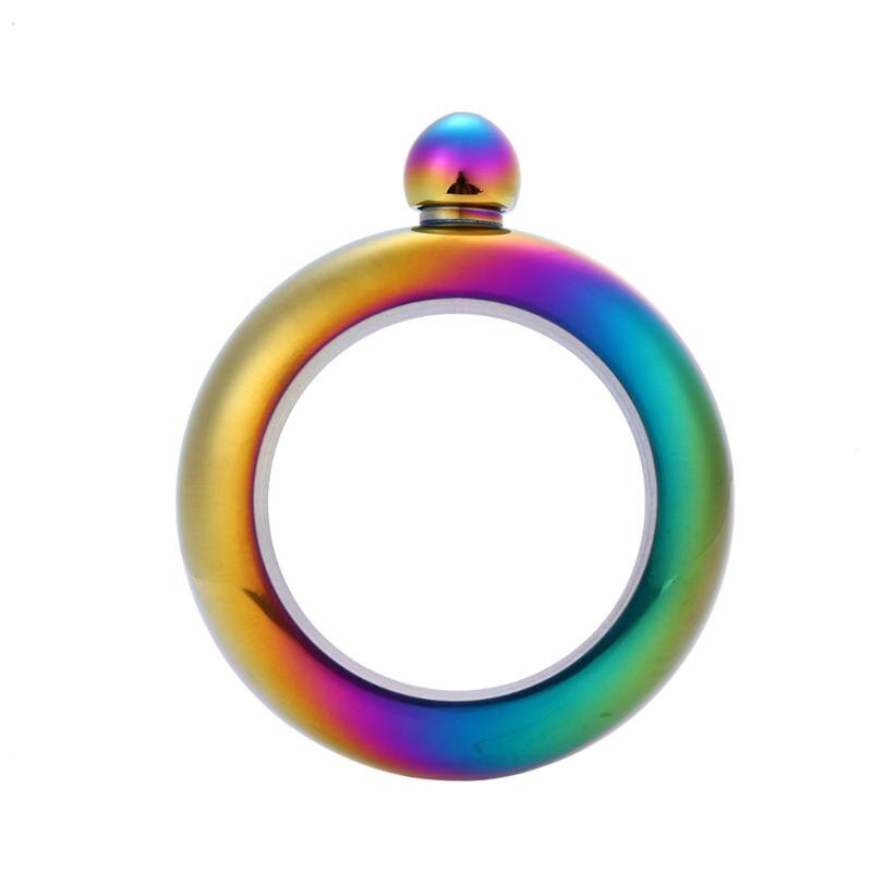 Bangle armband heupfles draagbaar rond chique wijn gemengde fles 3.5 oz whisky wodka alcohol drinkgerei: 04