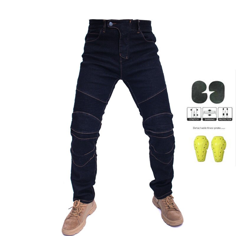 Pantalones de Moto para hombre, pantalones de Moto, pantalones de Motocross con protección: B / XXL