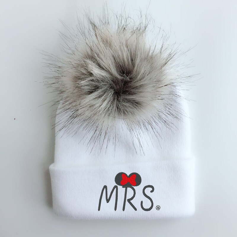 Lente Winter Peuter Baby Kids Kinderen Baby Kleurrijke Wasbeer Faux Fur Pom Pom Hat Cap Beanie Voor Meisjes En Jongens pom Beanie