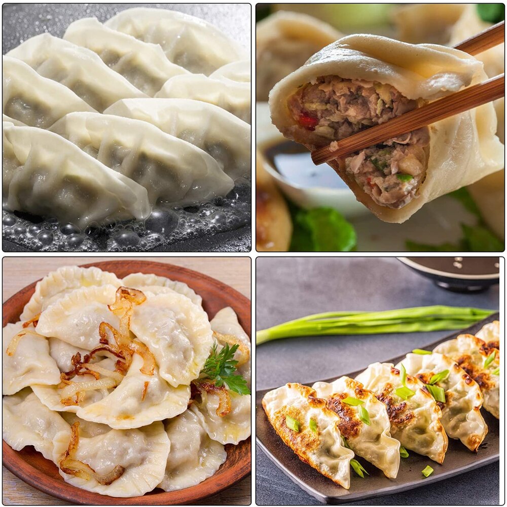 4 in 1 DIY Dumpling Mold Dumplings Maker Tool Wrapper Cutter Jiaozi Pierogi Pastry Molds Kitchen Baking Accessories