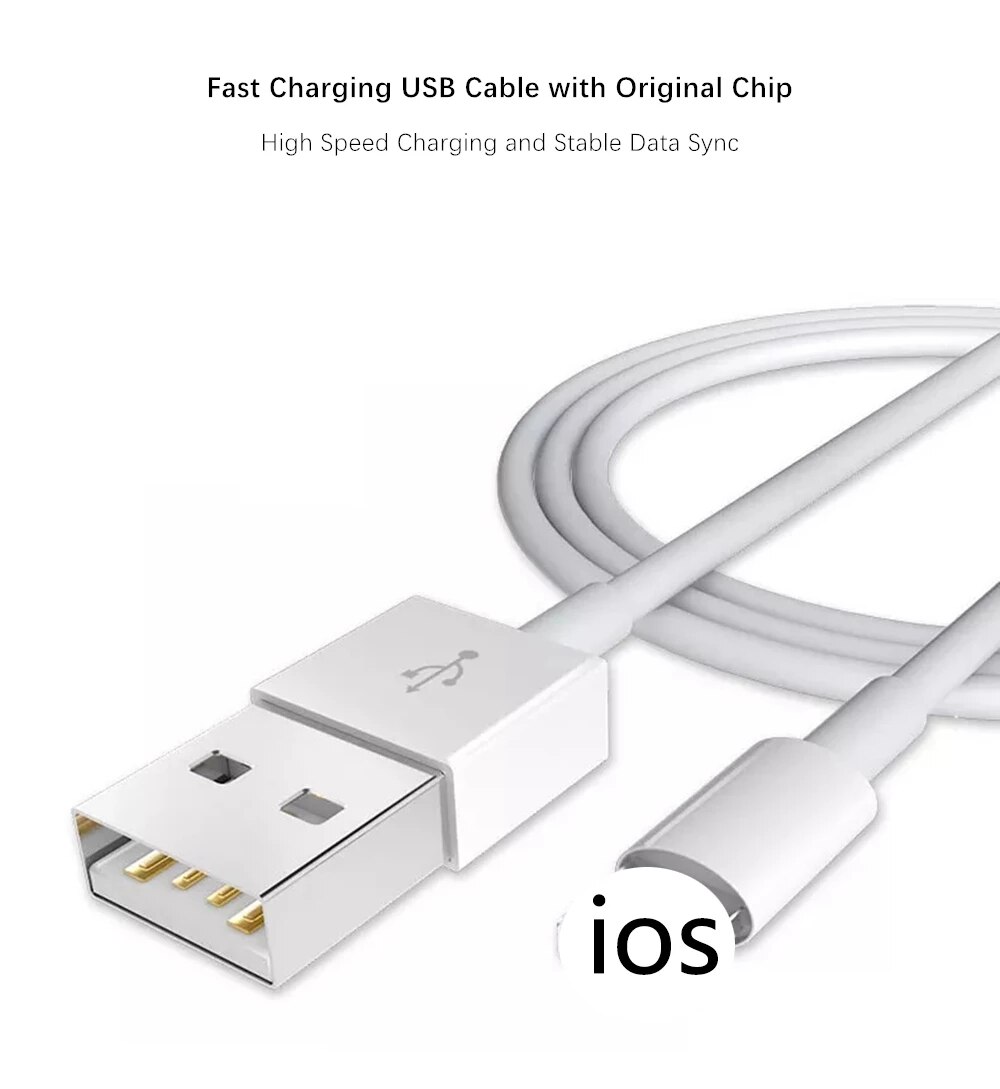 20Cm 1M 2 M 3M Usb Data Sync Oplaadkabel Voor Apple Iphone 6 6S 7 8 Plus X Xr Xs Max 11 12 Mini 13 Pro 5S Se Oplader Draad Lijn