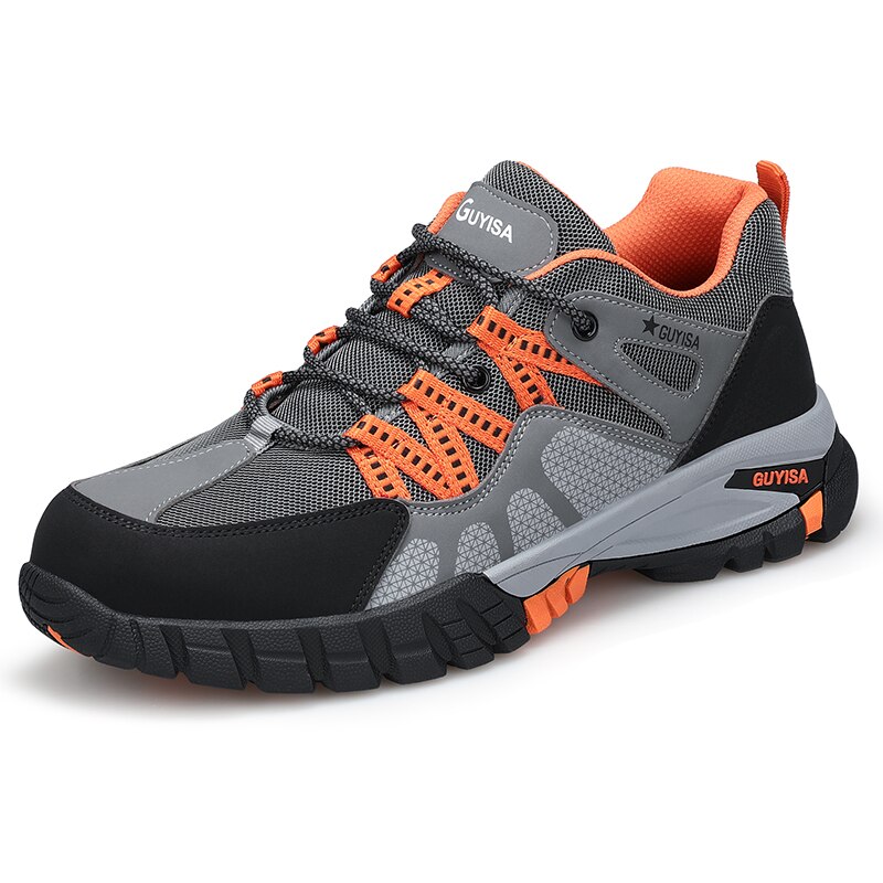 Onverwoestbaar Mannen Werken Veiligheidsschoenen Anti-Smashing Stalen Neus Veiligheid Laarzen Voor Man Antislip Bouw Veiligheid Sneakers voor Mannelijke: 37