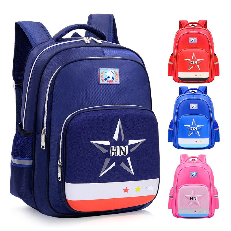 2020 novo saco de escola de náilon reflexivo espinhal care peso clarear ortopédico impermeável mochila grau 2-6 mochilas