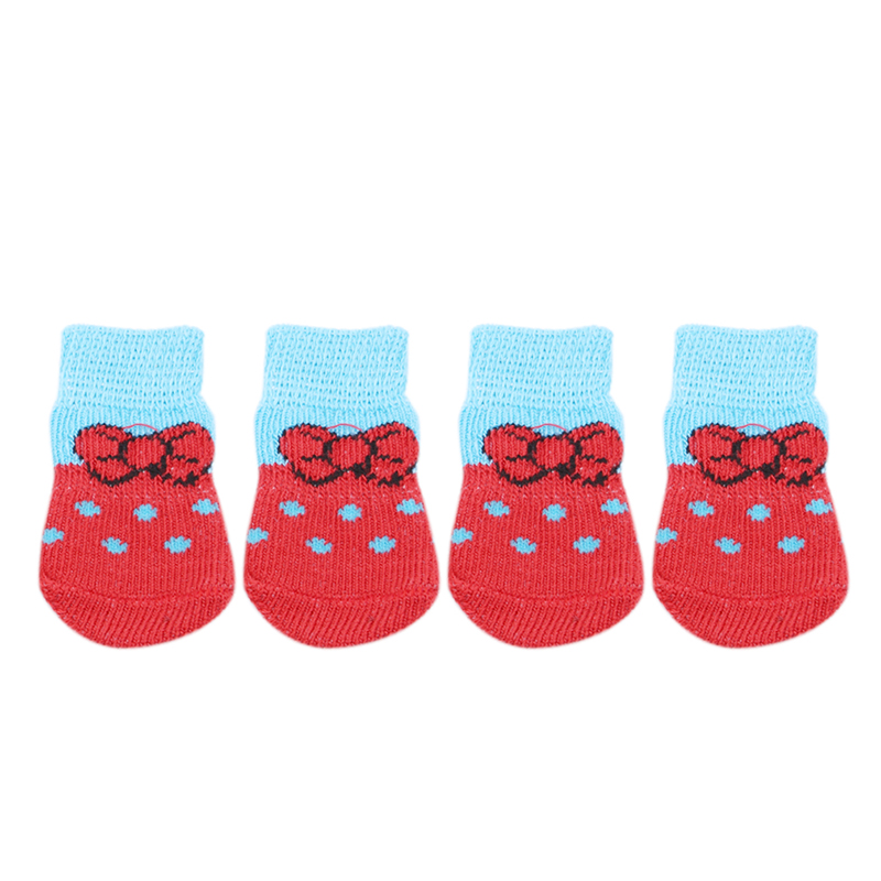 Pet Dog Puppy Cat Shoes Slippers Non-Slip Socks Pet Cute Indoor for Small Dogs Cats Snow Boots Socks pet supplies