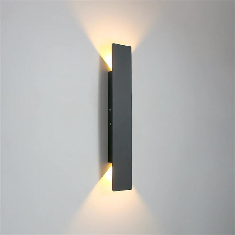 Modern led vattentät utomhusvägglampa  ip65 aluminium upp- och ner-lampa 6w/18w/24w inomhusdekorativ belysning
