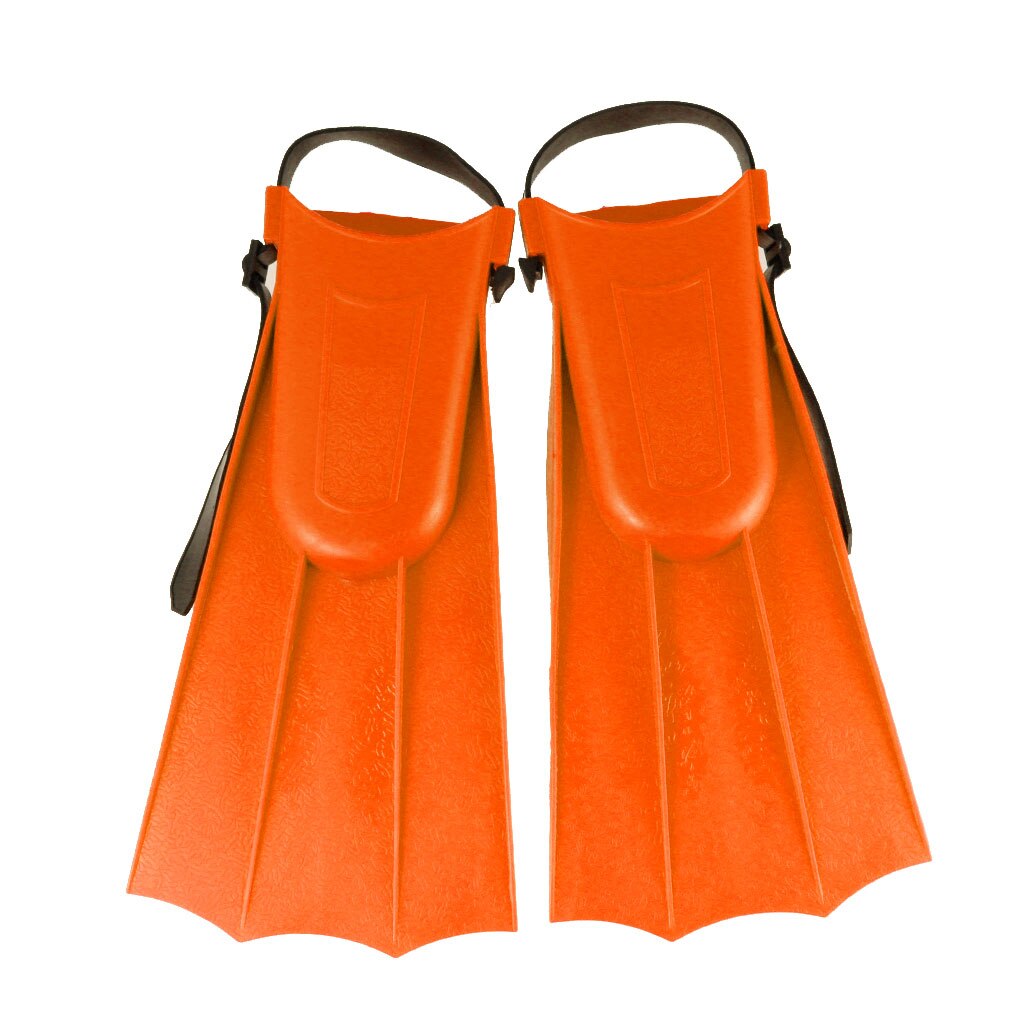 Unisex Adults Kids Foot Floating Rubber Swim Fins Swimming Flippers Training: Orange L
