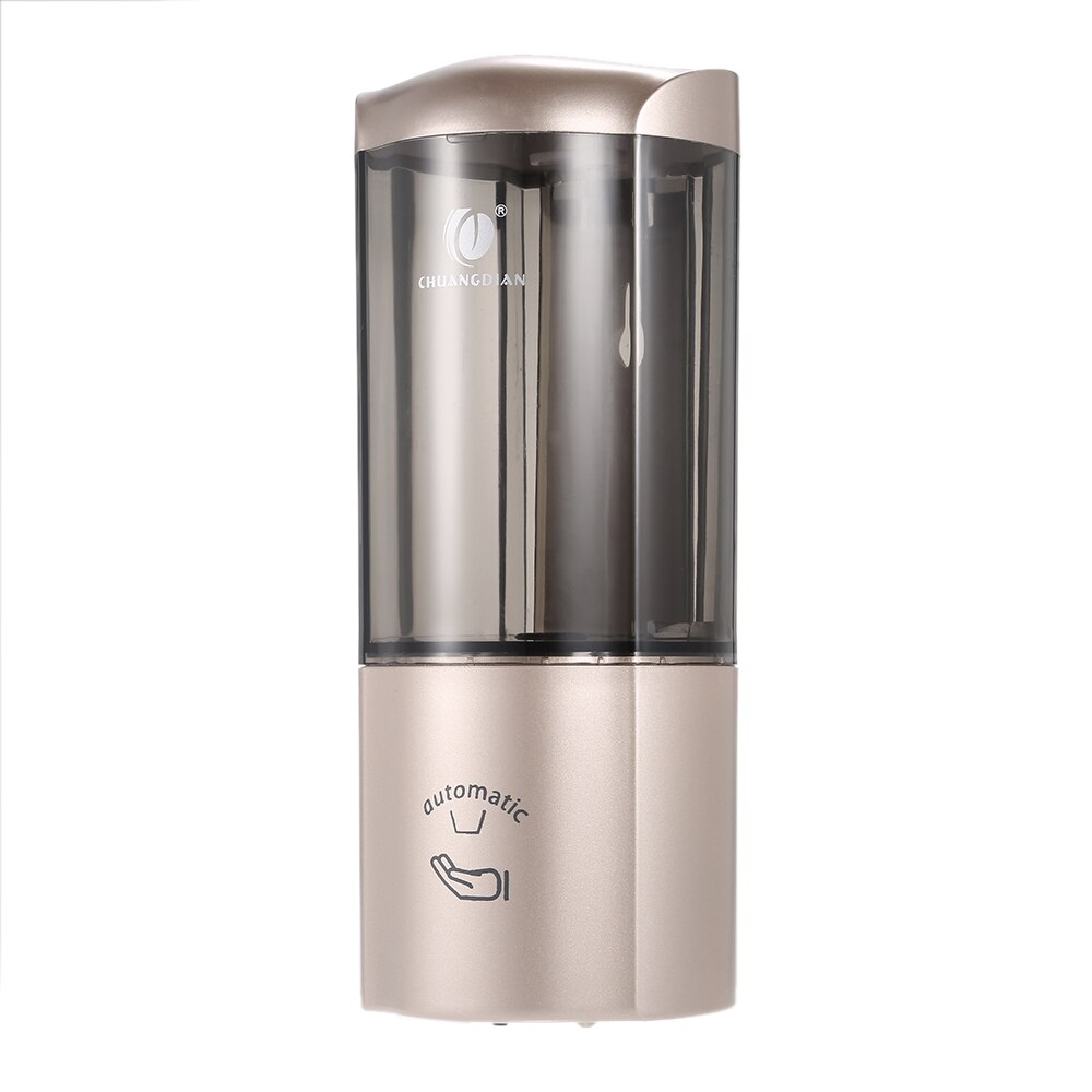 500Ml Automatische Zeepdispenser Met Ir Sensor Muur-Mount Dispenser Zeep Hand Saniziter Machine Touchless Vloeibare Zeep Dispensers: Champagne
