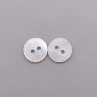 Botones de costura de concha Natural, mopa de Color nácar, botón de concha redonda, accesorios de costura para ropa, bricolaje, 12mm, 30 unids/lote: 002 white