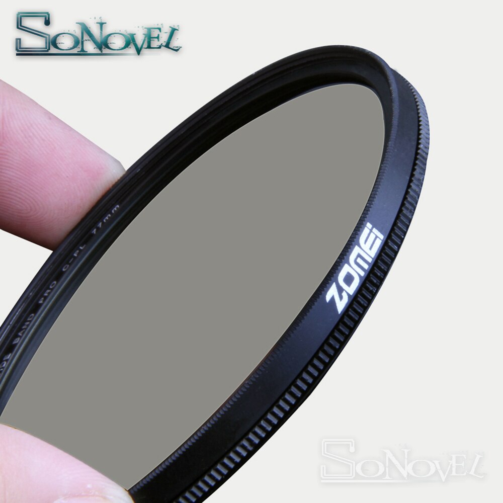 Zomei 49mm/52mm/55mm/58mm/62mm/67mm/72mm/77mm/82mm CPL Circular Polfilter Polfilter für Canon Nikon Sony Kamera Objektiv