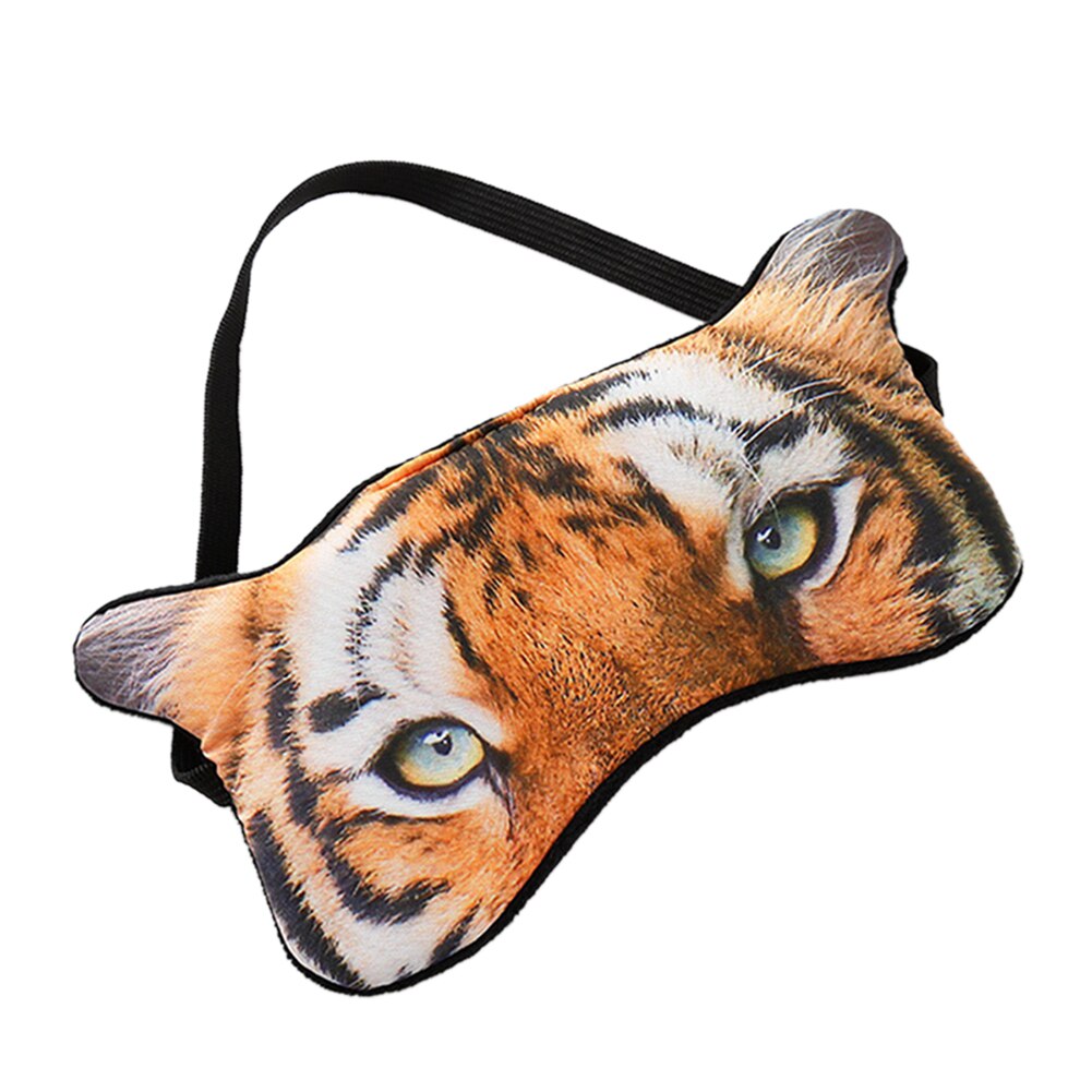 Rejse sovende blindfold sød nyhed 3d dyr øjenmaske sjov fræk kat mops: Tiger