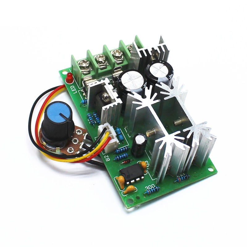 12V 24V 36V 48V DC Motor Speed Controller PWM Module 20A 200mm 25KHZ