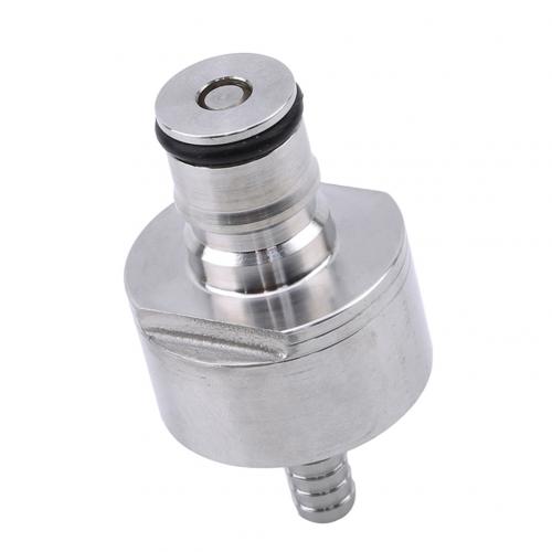 Homebrew Beer Keg Connector Dispenser Ball Lock Keg Disconnect Liquid / Gas Connectors for Ball Lock Keg: Silver