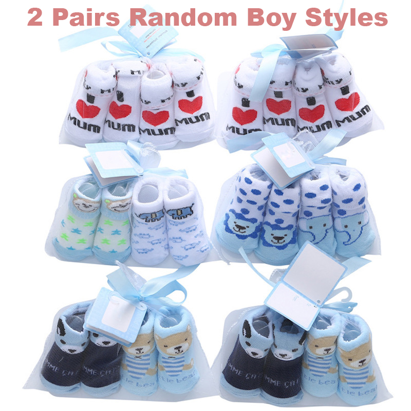 2Pairs Children’s Socks For Newborn Baby Accessories Cotton Socks For Girls Toddler Boys Clothing Infants Child’s: 2 Pairs Boy Socks