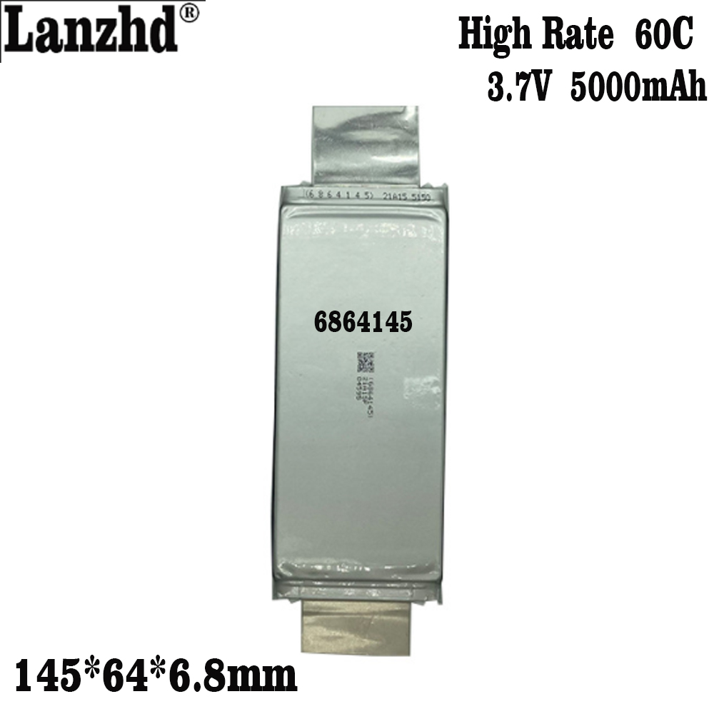 Batterien 3,7 V 5000 mAh High Rate 60 C Li-Polymer-Akku Lithium-Ionen-Polymerzellen für 12 V 24 V Golfwagen-Tourmodellflugzeuge