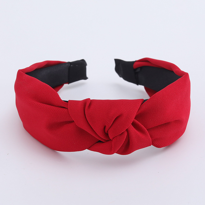 Minimalistische dameshoofdbanden Effen keperstof Geknoopte haarbanden voor dames Meisjes Casual winkelen Reizen Hoofddekselaccessoires