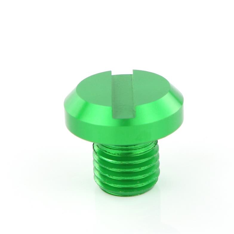 Pour Kawasaki Z125 Z400 Z650 Z800 Z900 Z900RS Z1000 2 pièces CNC Miroir Bouchons Couvre Vis Accessoires De Moto En Aluminium: Green