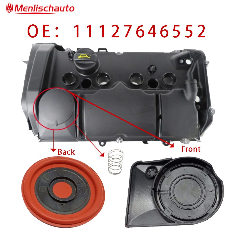 Car Engine Valve Cover Gasket Exhaust Gas Valve 11127646555 11127646552 For German Car JCW R55 R56 R57 R58 R59 N13 N18 07-12