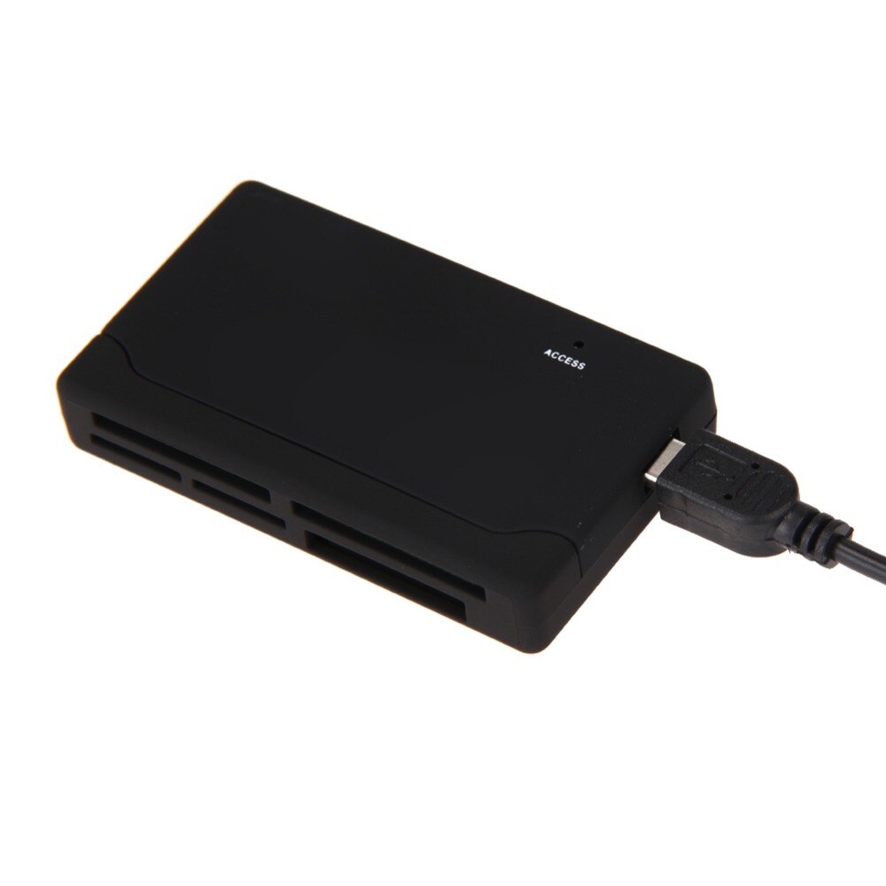 Alt i en hukommelseskortlæser usd kabel sort understøtter usb  v2.0 fuld hastighed usb ekstern sdhc mini mikro  m2 mmc xd cf læs