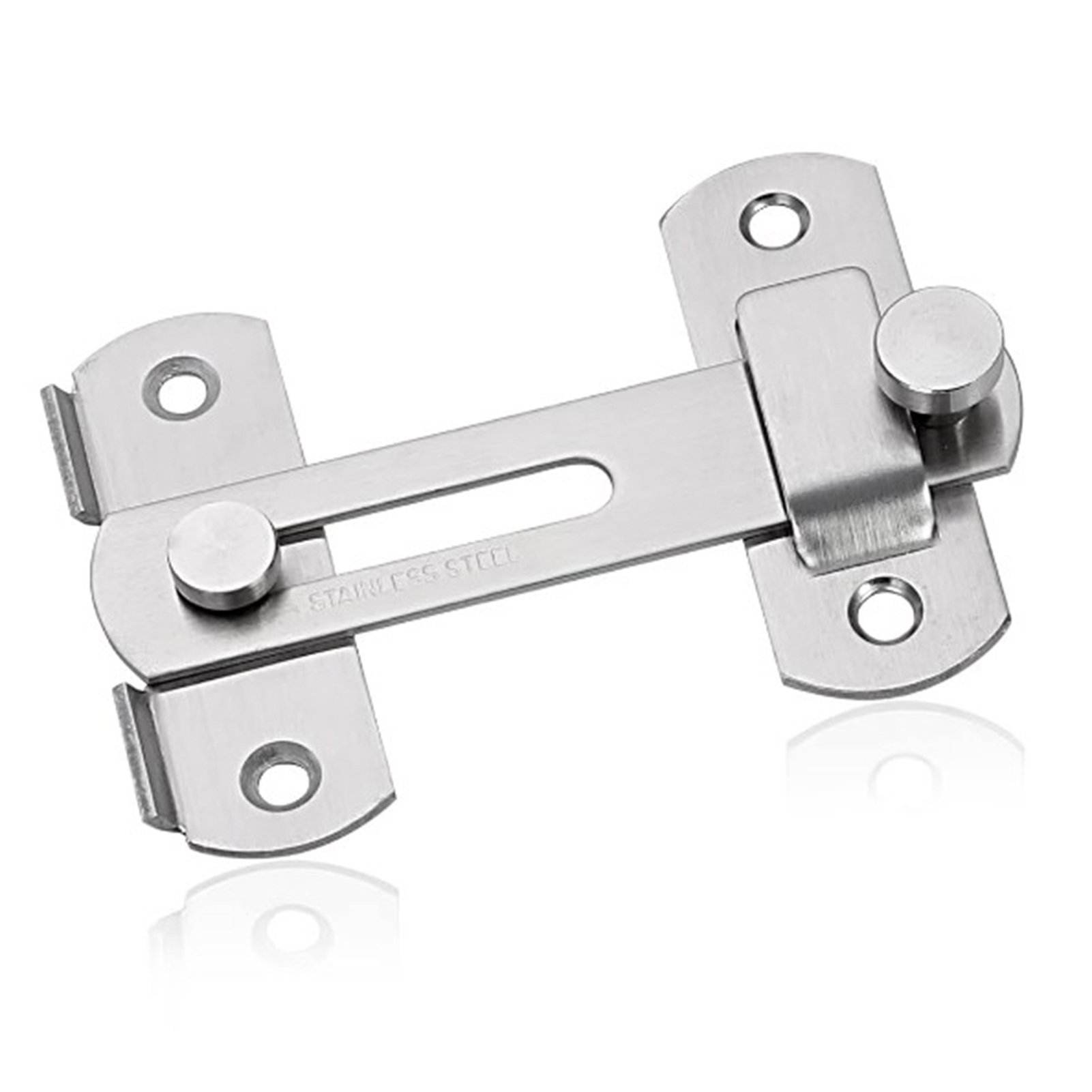Stainless Steel Child Safety Cabinet Locks Sliding Door Snap Lock Durable Door Latch for Window Cabinet Fitting Room: 6.4 inch