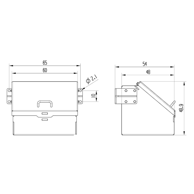 Caja de herramientas de Metal LESU para TAMIYA 1/14 RC MAN, camión Tractor, volquete, modelo a escala