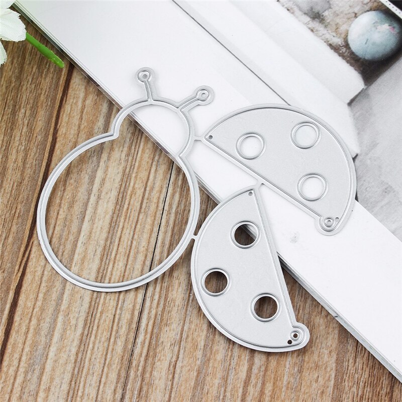Biedronka metal wykrojniki szablony DIY Scrapbooking znaczki zwierząt foremki robić wycinania album papierowy kartki z życzeniami urodzinowymi wytłaczanie rękodzieło