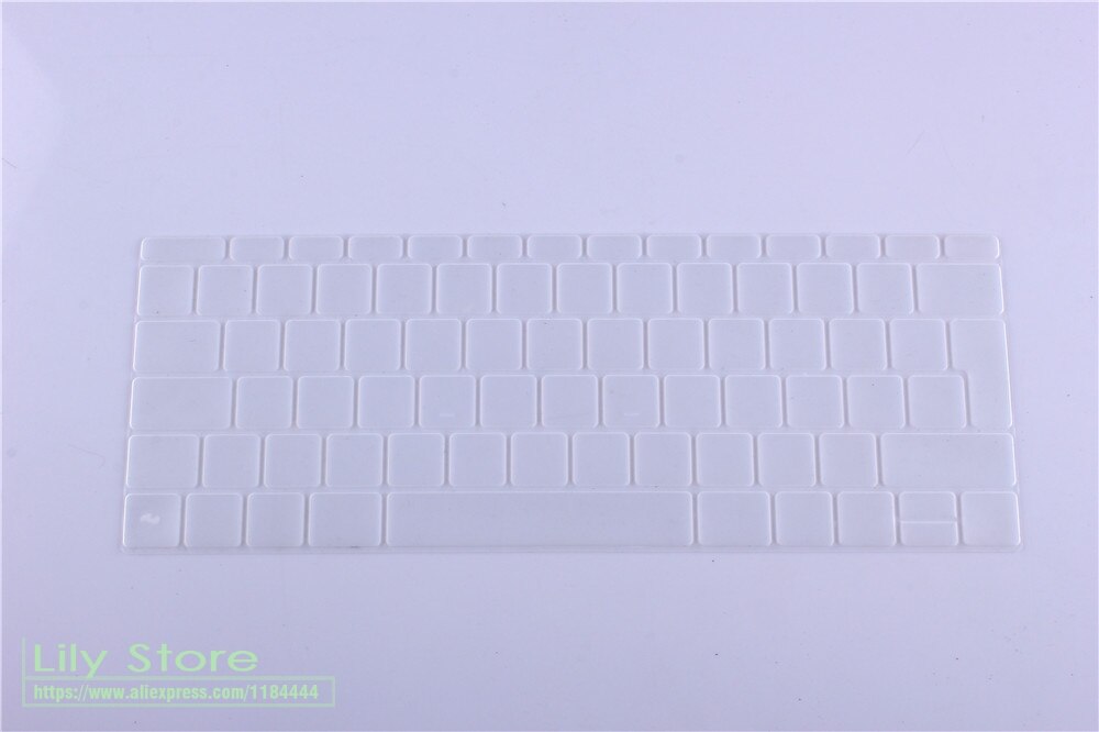 Silicone Keyboard Cover for MacBook 12" A1534 & MacBook Pro 13" A1708 - Ultra-thin Dustproof & Waterproof Skin: Clear