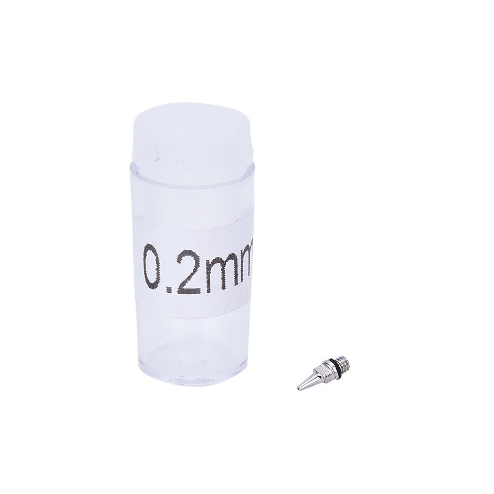 13cm 0.2/0.3/0.5mm airbrush maskin del nyttig maling airbrush kropp børstearbeid tilbehør deler spray nål munnstykke: 0 punkt 2 t