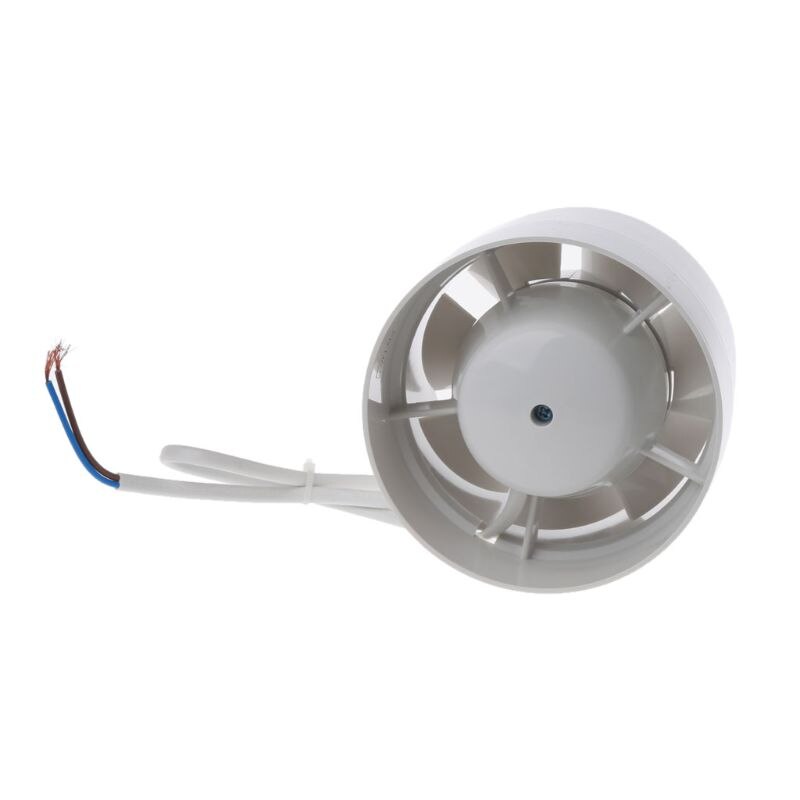 Round Pipe Fan Duct Booster Exhaust Ventilator Ventilation Vent Air 4" 5" 6" Mute for Window Bathroom Toilet Kitchen 220V