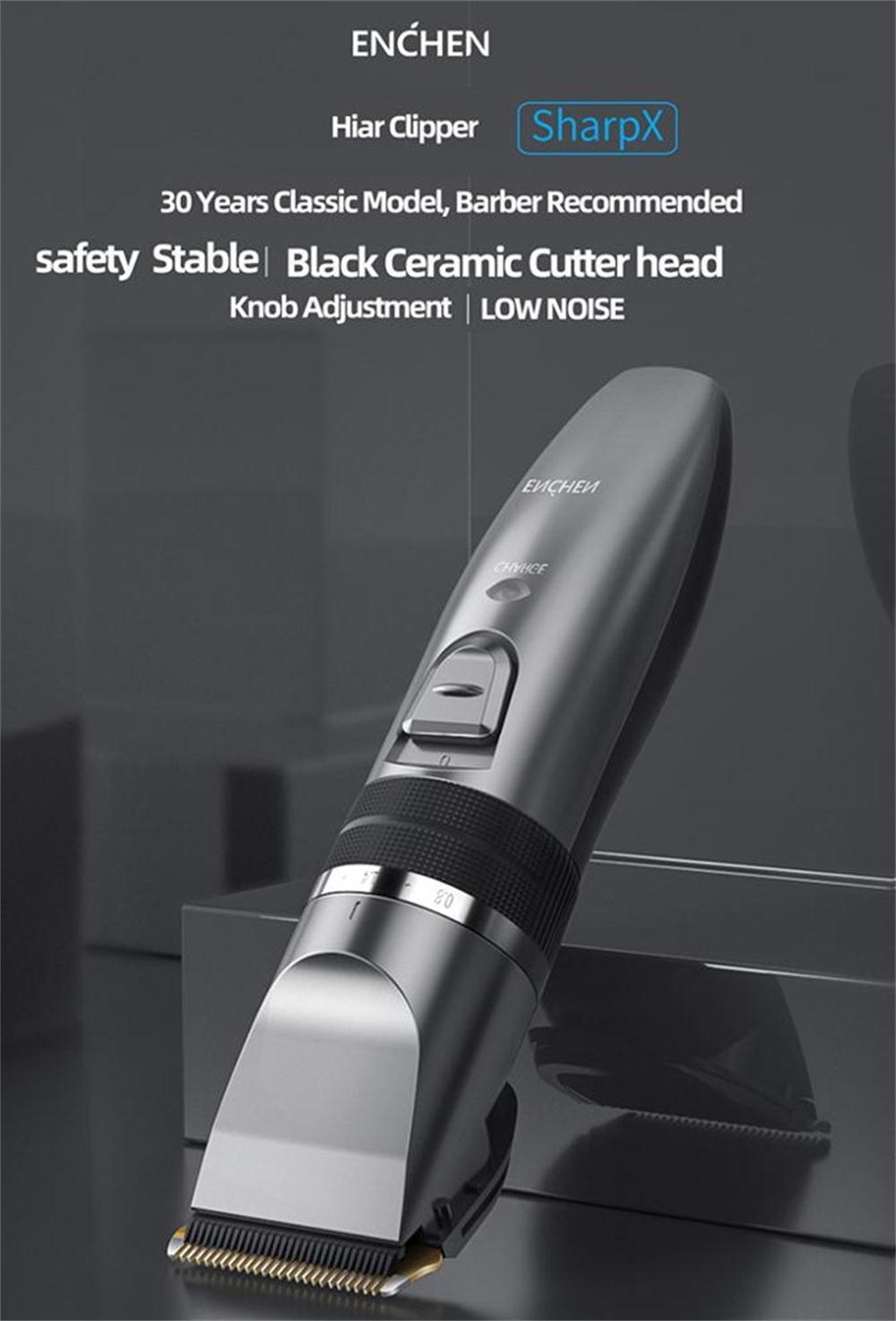 ENCHEN Sharp X Hair Clipper Trimmer USB Rechargeable SharpX Hairdress Facial Hair Cutter Machine For Men