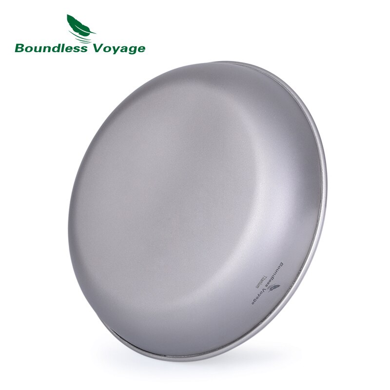 Assiette en titane Voyage sans limite, vaisselle de Camping en plein air, soucoupe, service de table, poêle Durable ultralégère pour aliments Sauce aux fruits