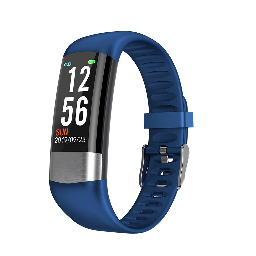 Smart Tracker Band Wristband Blood Pressure Heart Rate Monitor Pedometer Sports Health Fitness Bracelet For Android IOS: Blue