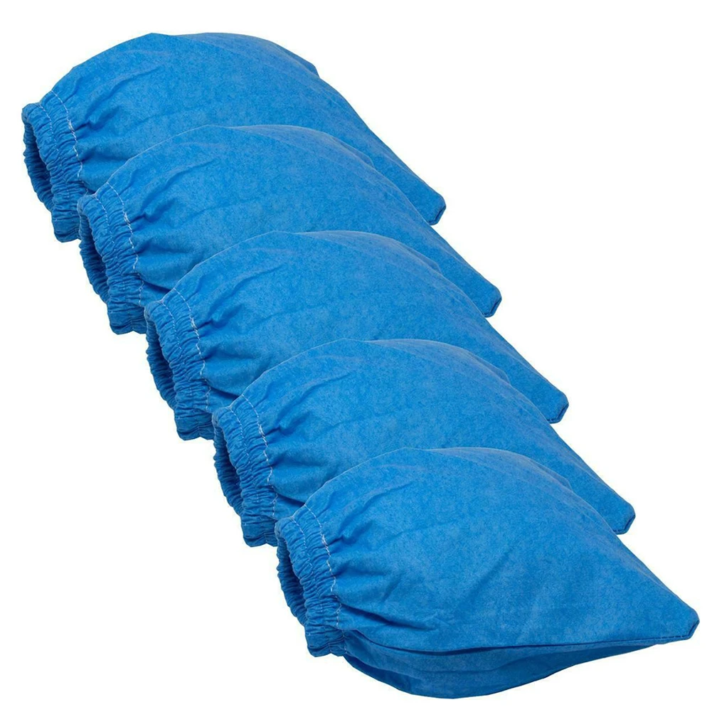 5 Stück Beutel Textil 13,2 x 12,8 x 4,3 cm blau für Parkside Nass-Trockensauger Trockenfilter