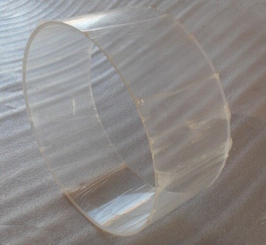 6x4inch acrylic drum shell (6inch diameter): White