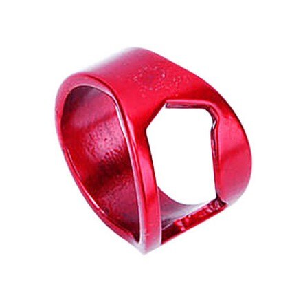 Creatieve Draagbare Ring Flesopener Fun Novelty Drinken Bier Vinger Gadget Kousvuller: Rood
