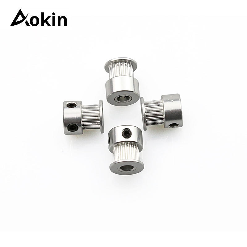 3d printerdele  gt2 tandremskive 16 tand 2gt 20 tænder aluminiumsboring 5mm 8mm synkrone hjul geardel til bredde 6mm 10mm