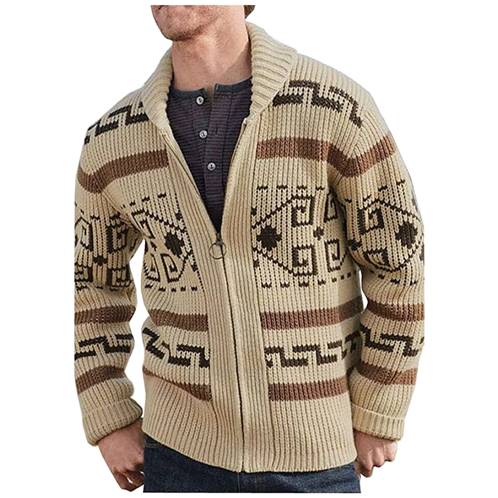 KEFITEVD Winterjacke Herren War Gefüttert Jacke it Abnehbarer Kapuze