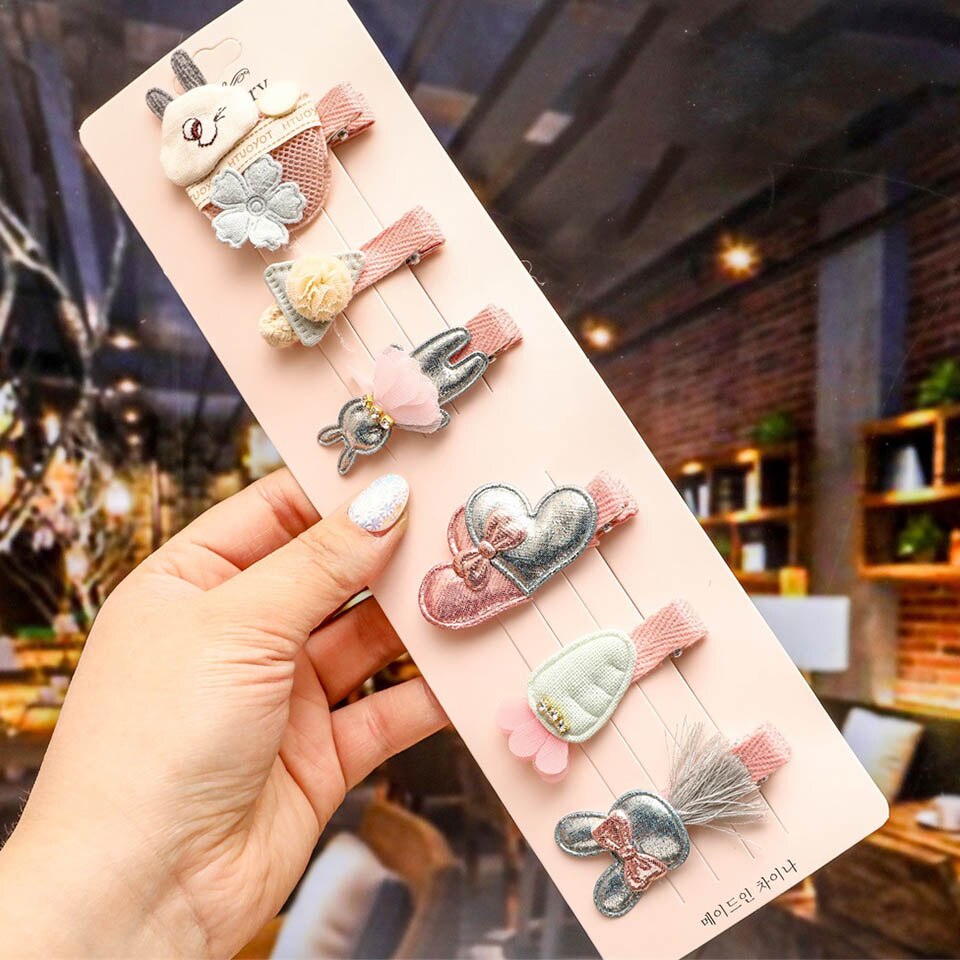 6 Pcs Haar Clip Set Baby Meisje Haar Clips Accessoires Pins Kawaii Leuke Haarclips Hoofdtooi Haarspeld Kids Toebehoren Festival Pin: 2