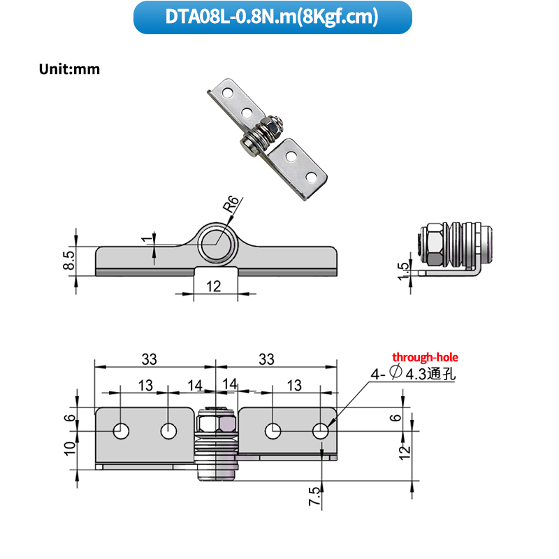 Zufallsstopp-scharnier, dämpfungsscharnier, einstellbares drehmomentwellen-positionierungsscharnier, scharnier aus edelstahl: Lila