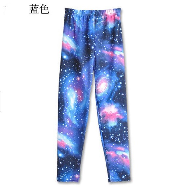 Tähtitaivas galaksi 3d painettu leggingsit kesä kevät finess naisten legginsit joustavat housut punk housut