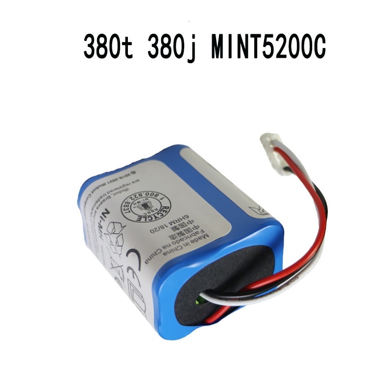 Original 7,2 V 2500mAh Batterie für iRobot Roomba Braava 380 380T Minze 5200c Ni-Mh 2500mAh 2.5Ah 7,2 v akku 1Stck