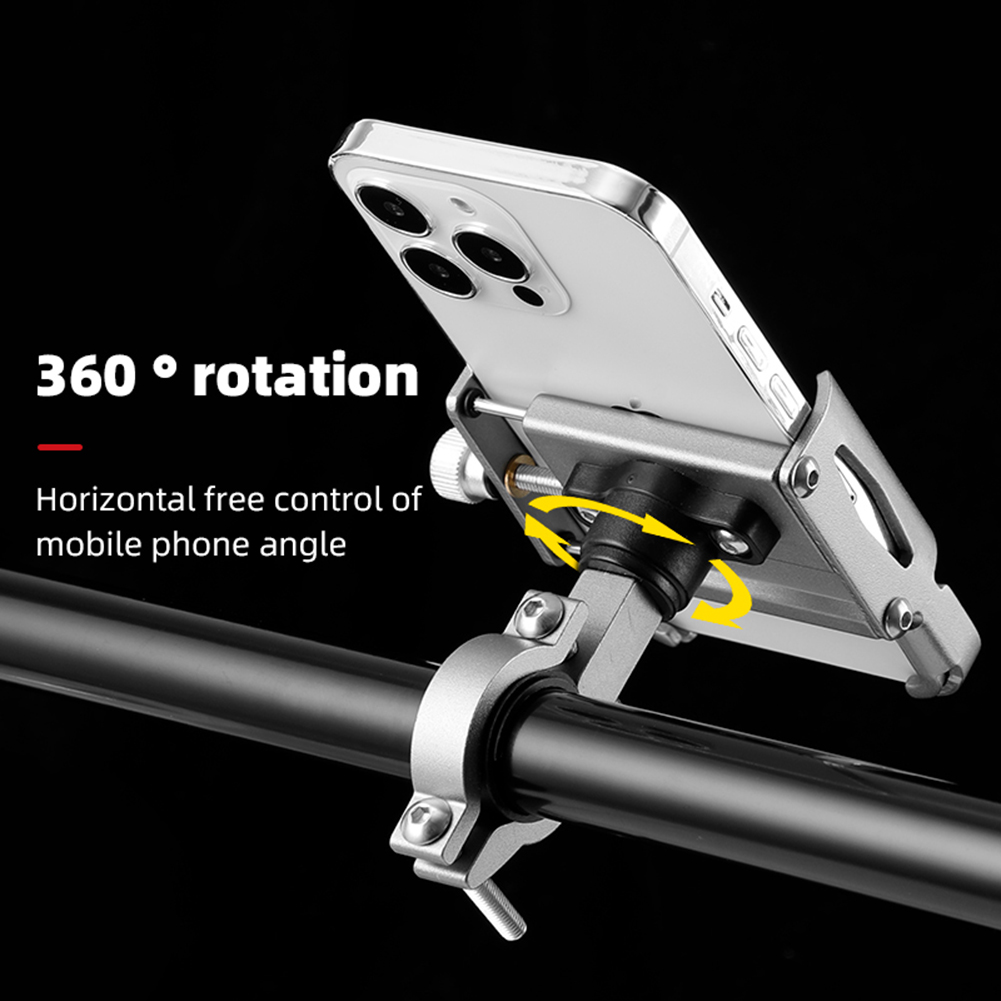 Support Téléphone Universel Moto / Vélo / Scooter - Rotation 360° - Léger Et Robuste
