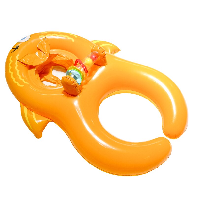 Flotador de anillo de natación para niños y adultos, plataforma flotante inflable de PVC para bebés y madres