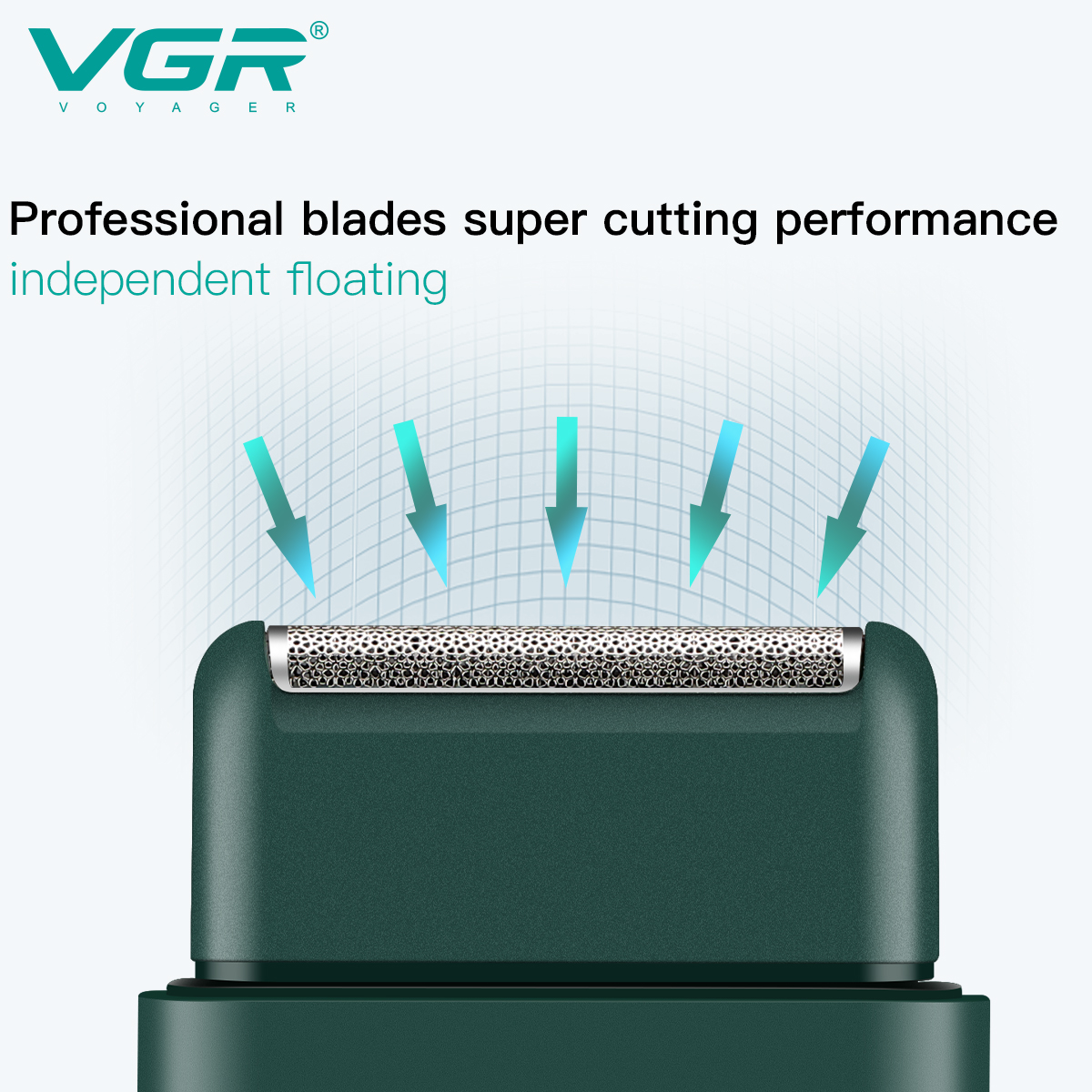 VGR Scheermes Professioneel Elektrisch scheerapparaat Mini Baardtrimmer scheermachine Scheerapparaat Scheermes elektrisch scheerapparaat voor mannen V-390