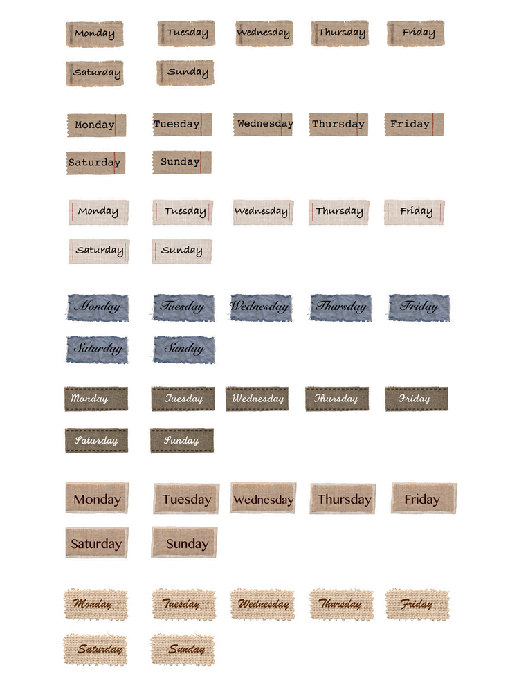 49 st vintage veckovisa engelska planerare klistermärken svavelsyra transparent papper för dagbok scrapbooking etikett dekorativa brevpapper