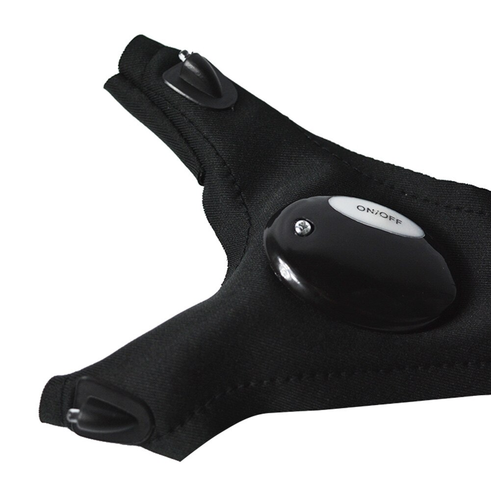 Night Waterproof Fishing Glove with High bright LED Light Rescue Tools Outdoor Gear breathable Practical durable #2
