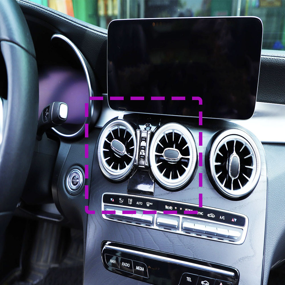 For Mercedes Benz C Class C200 260 300 W205 Car Phone Holder Special Fixed Bracket Base Wireless Charging