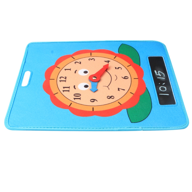 Table Play Toy Planning Time Clock Math Training Supplies Wooden Brain Training Portable Table Game