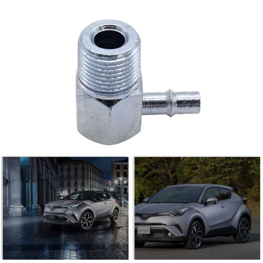 Intake Manifold Vacuum Fitting 90 Degree 3/8 Inch Npt And 1/4 Inch Nipple Steel Cylinder Head Breathing Valve Iron