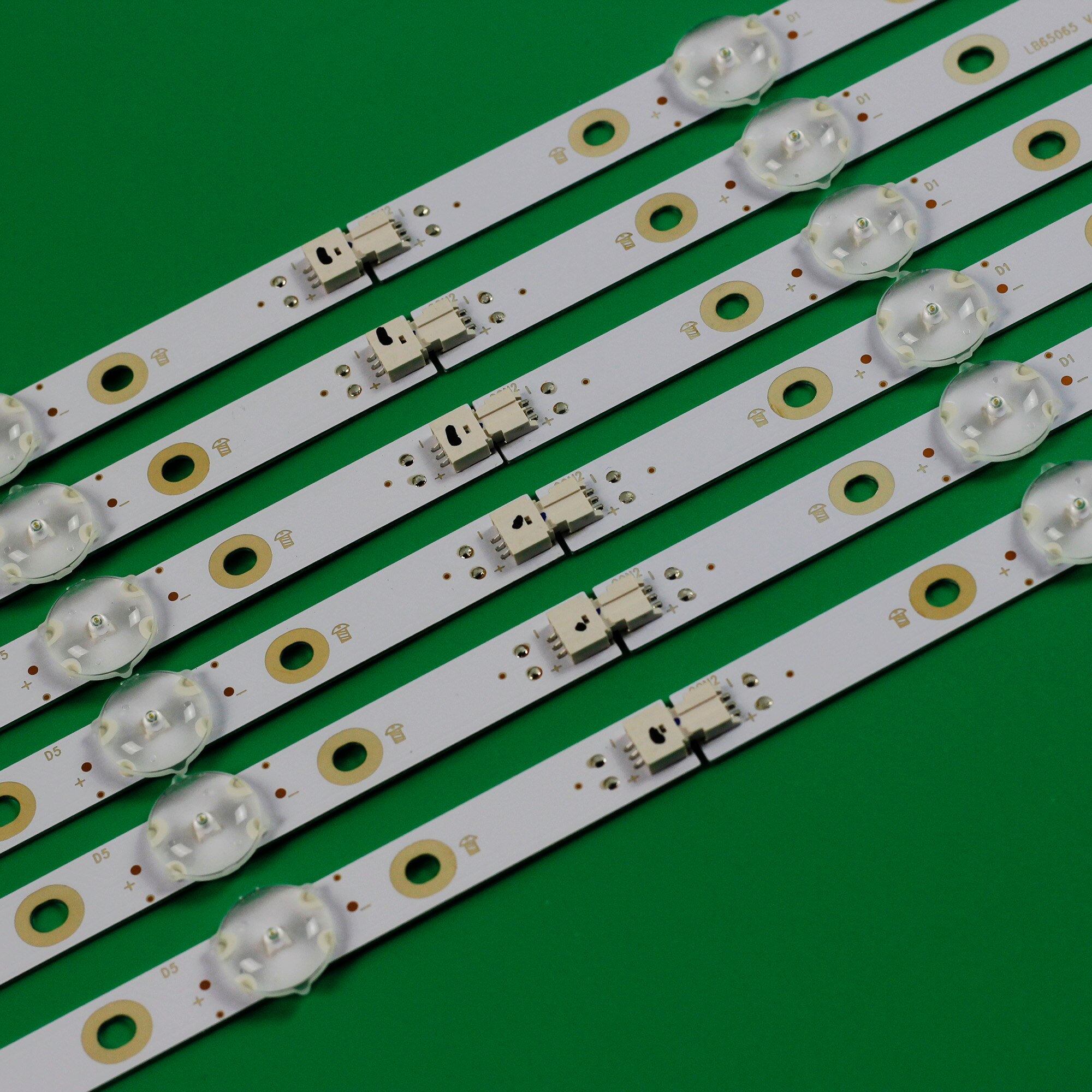 12 PCS/set LED backlight strip LB65065 V1 V0_00 FOR Element TV E4SW6518RKU E4ST6519RKU 65PUS6554 3B678000001E TPT650J1-QUBF90.K